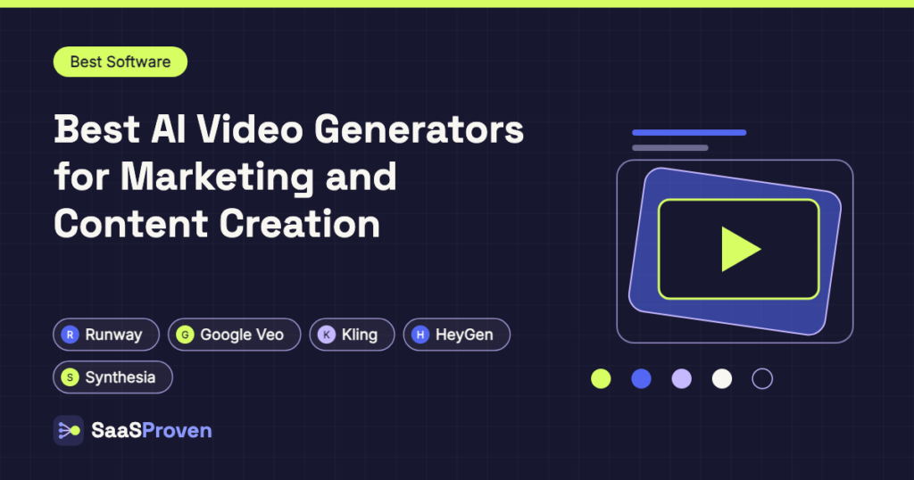 Best AI Video Generators for Marketing and Content Creation - tools compared